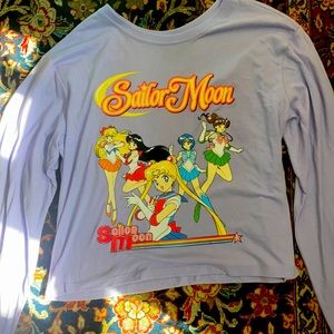 Sanilor moon anime shirt long sleeves small